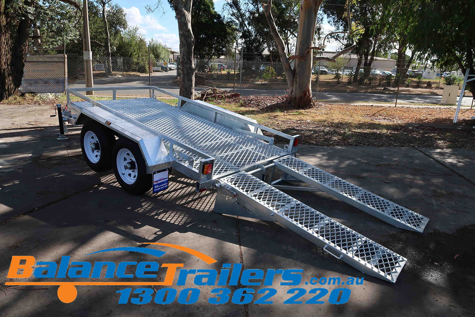 10×6 Heavy Duty Fully Welded Tandem Plant Trailer With Drop Down Ramp ATM 3500KG