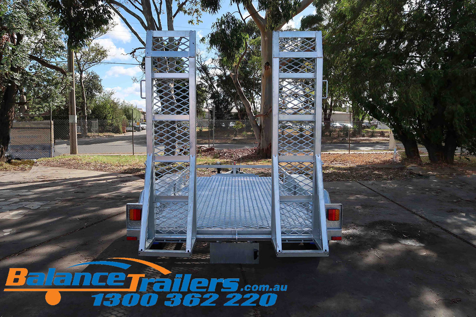 10×6 Heavy Duty Fully Welded Tandem Plant Trailer With Drop Down Ramp ATM 3500KG