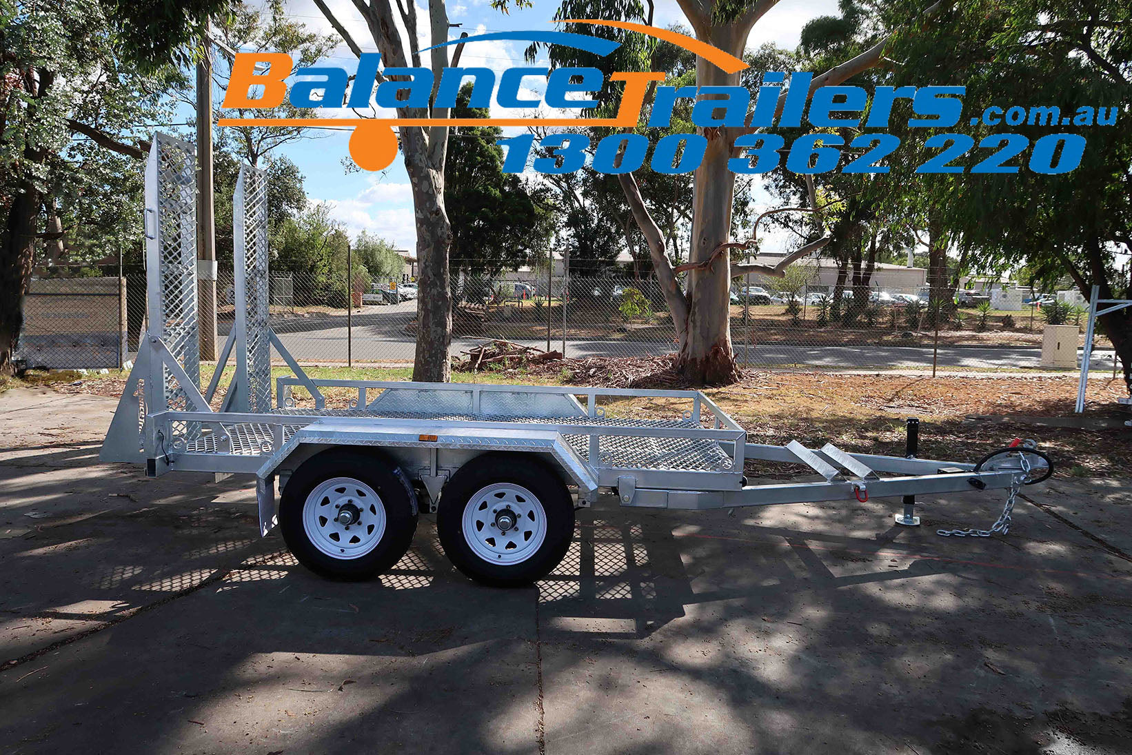 10×6 Heavy Duty Fully Welded Tandem Plant Trailer With Drop Down Ramp ATM 3500KG