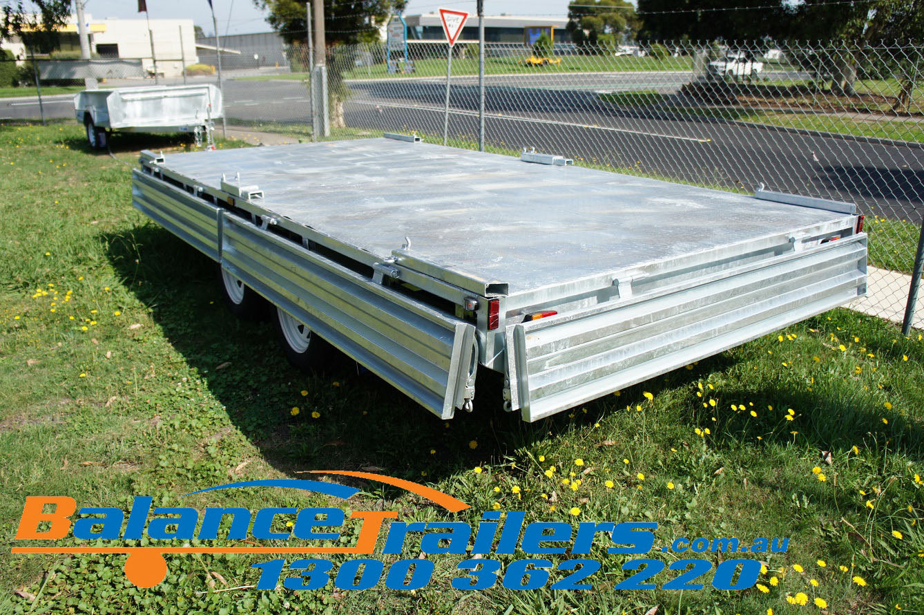 10×7 Heavy Duty Fully Welded Flat Top Tandem Trailer ATM 3500KG