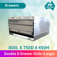 Double D Drawer Slide (Large)