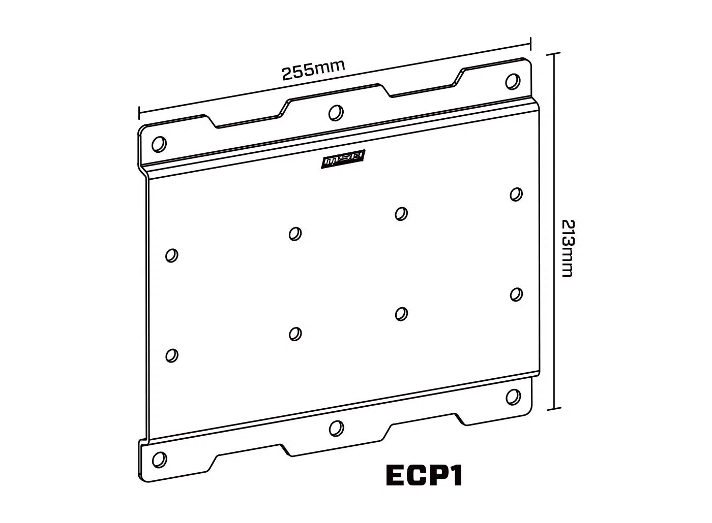 MSA Compressor Mounting Plate ECP1