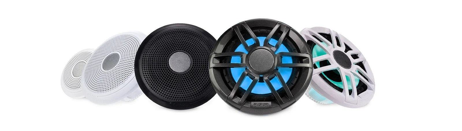 Fusion® XS Series Marine Speakers with RGB LED Lighting